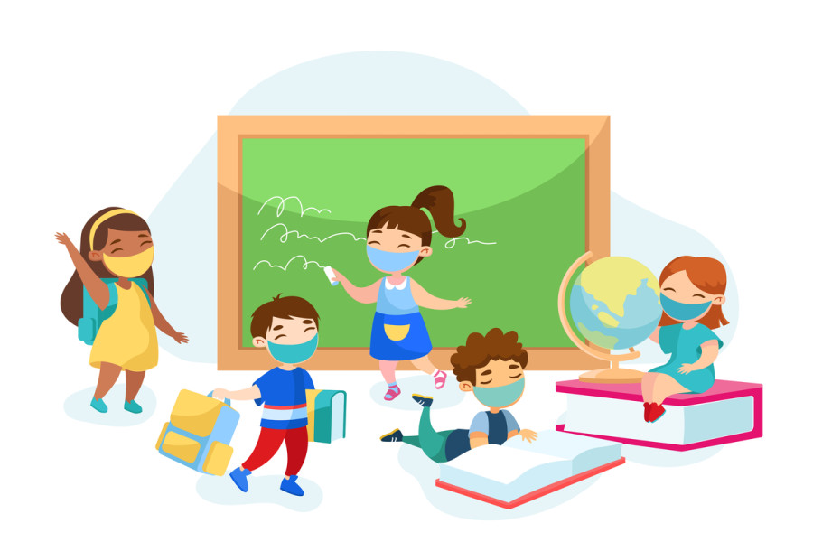 Students are returning to school