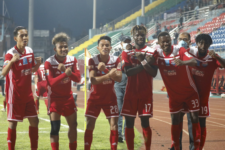 Oloumou hat-trick confirms playoff for Kathmandu