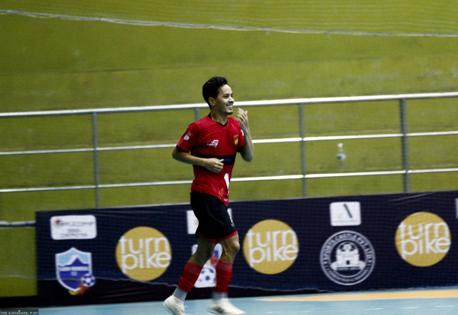 Sports Castle thump Lumbini Futsal to climb on top of the National League table