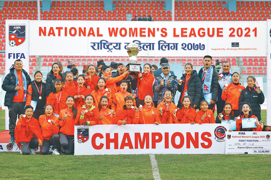 With a league of its own and experienced coach at helm, women’s football hopes to hit the target