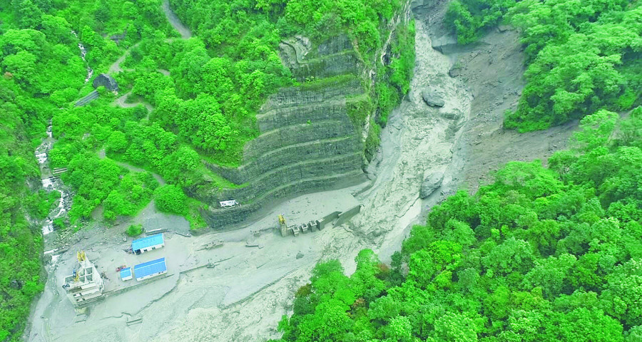Melamchi project headworks buried in mud, extent of damage unknown