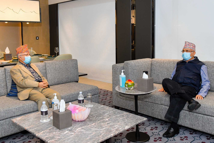 Oli and Nepal hold one-on-one meeting in signs of rapprochement
