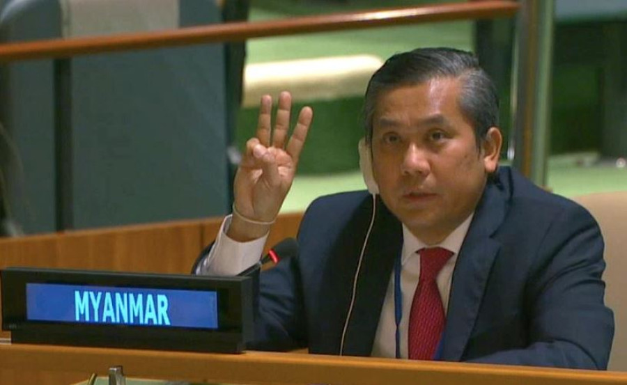 Myanmar UN envoy formally stakes claim as legitimate representative