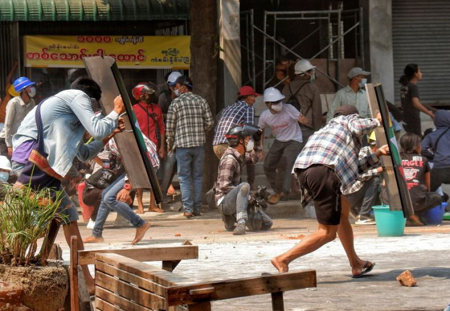 Myanmar protesters back out on streets after bloodiest day since coup