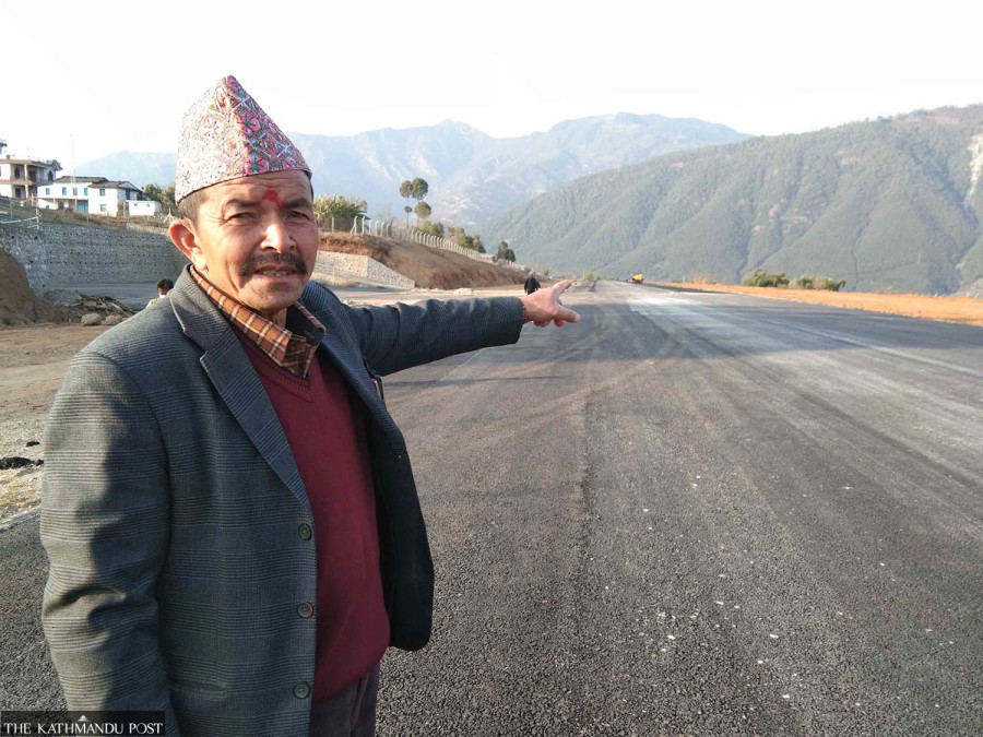 Baglung airport sits high and dry for lack of access road