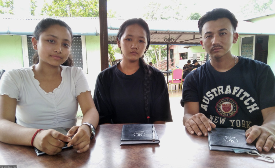 Youths taking up nature guide training