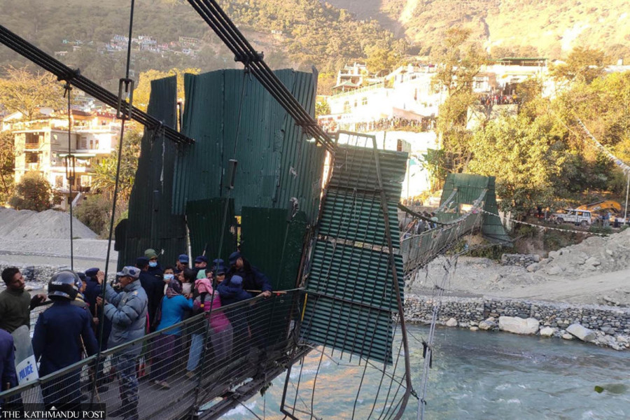 Darchula locals protest after Indian side unilaterally constructs embankment along Mahakali River