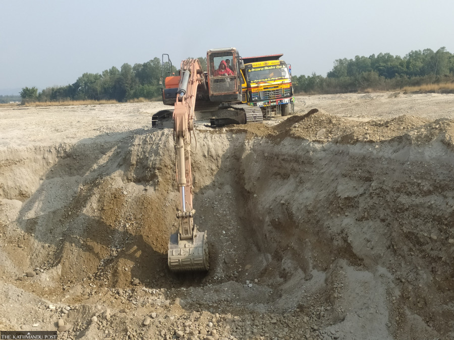 Haphazard excavation of riverbed continues in Sarlahi