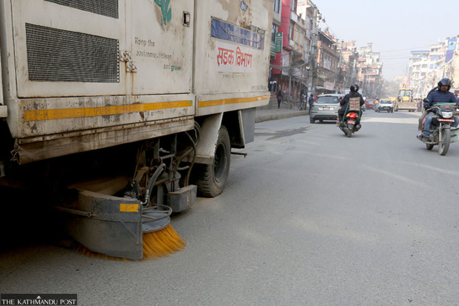 Broomer machines back on Kathmandu streets