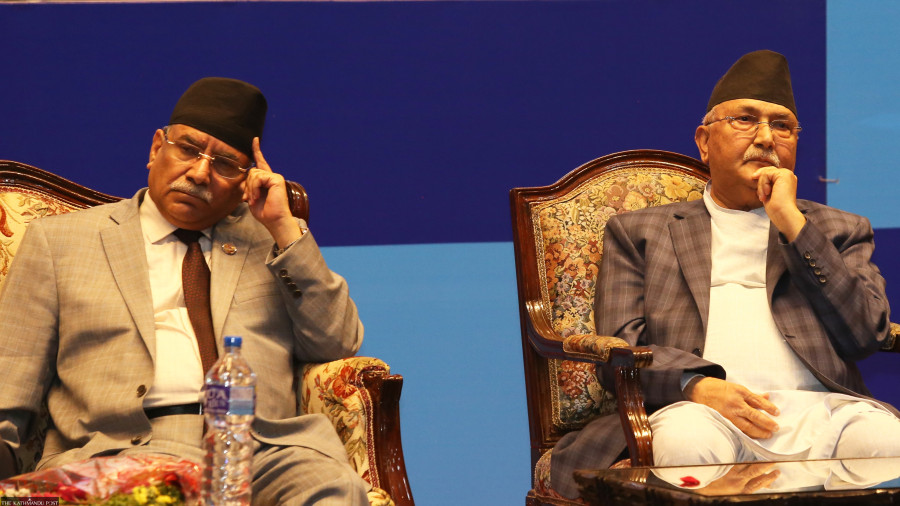 Dahal, Oli unchallenged as parliamentary party leaders