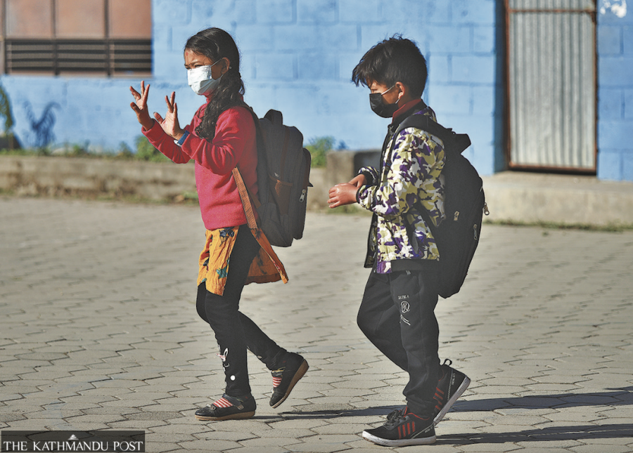 Ignoring experts, many Kathmandu schools resume in-person classes