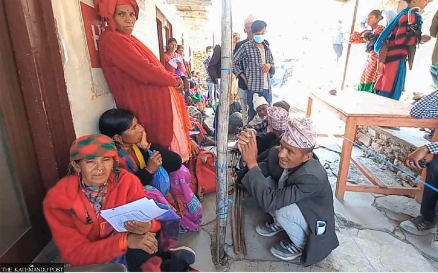 Elderly people in rural Bajura face hassles in getting allowance