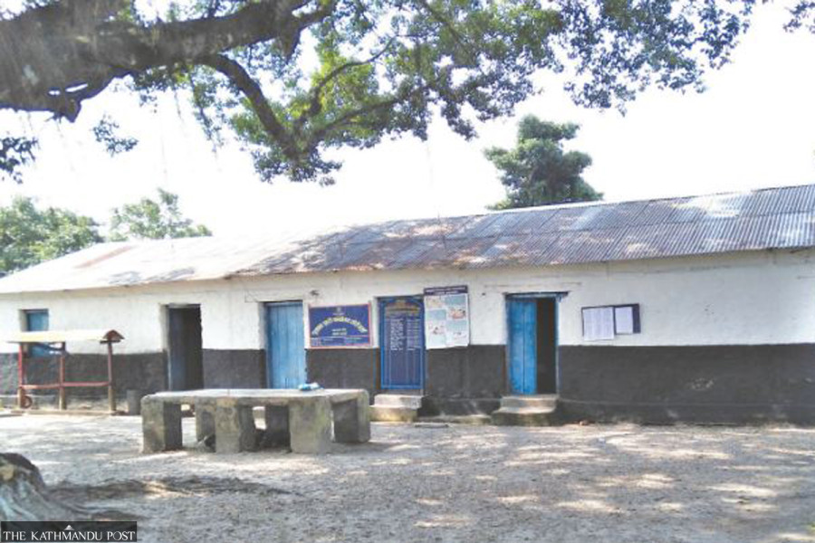 Area Police Office building in Thori-2 in dilapidated condition