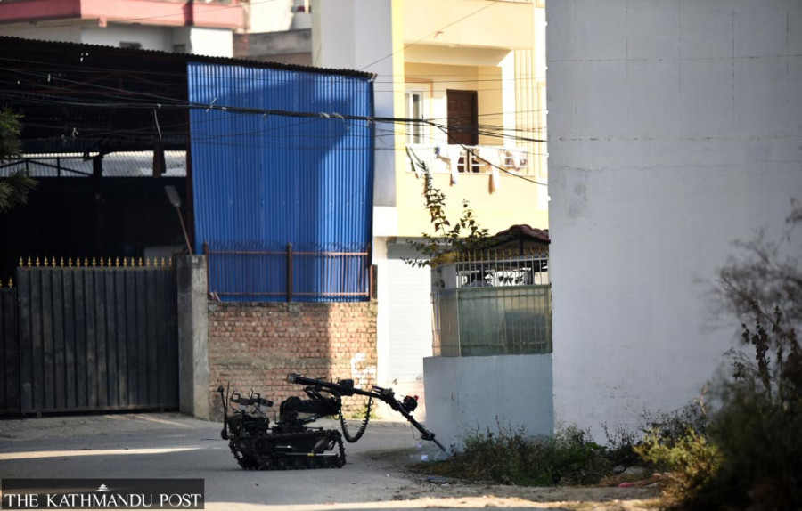 Nepal Army disposes of suspicious object placed outside ex-minister Baskota’s house