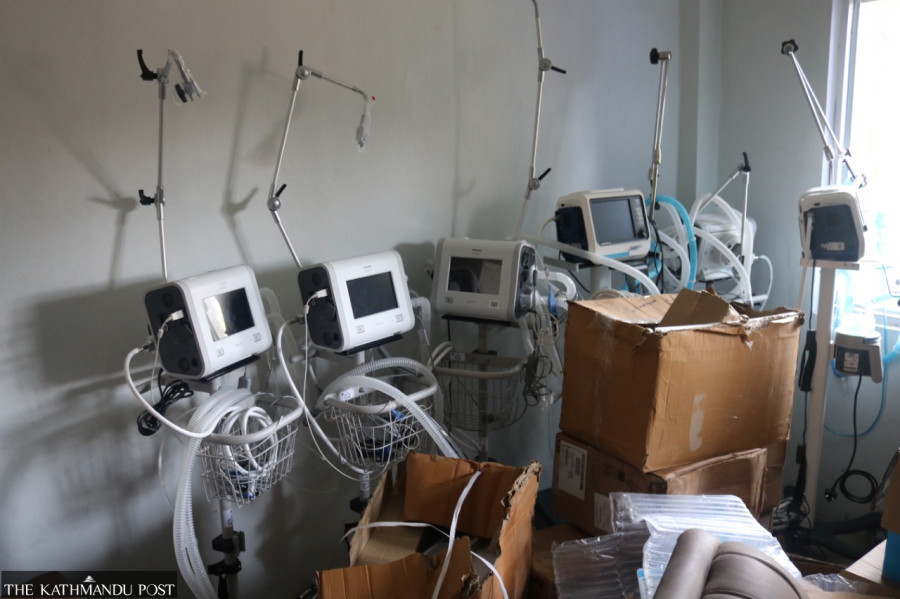 Medical equipment left unused at Salyan hospital
