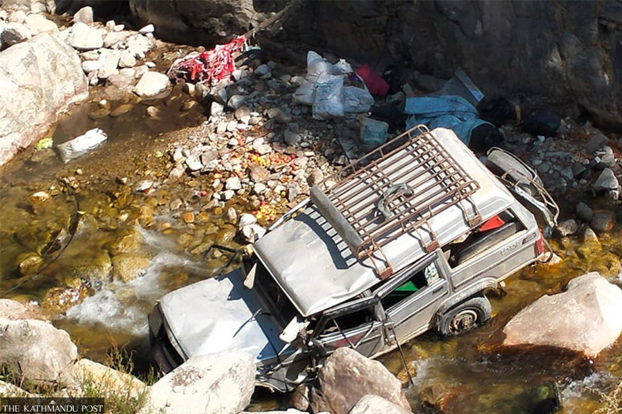 Three dead, seven injured in Kalikot jeep accident