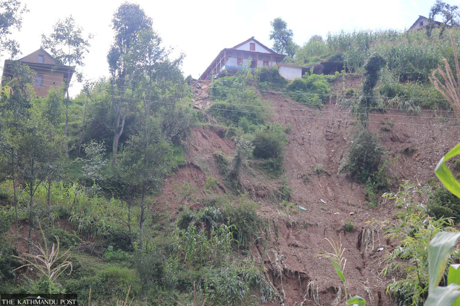 90 settlements in Salyan at risk of landslides, forest department says