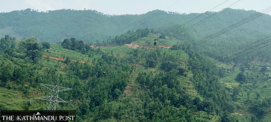 Man who climbed up transmission line in Nuwakot rescued