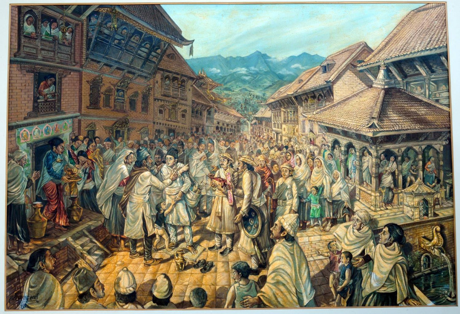 Nepali times in traditional art