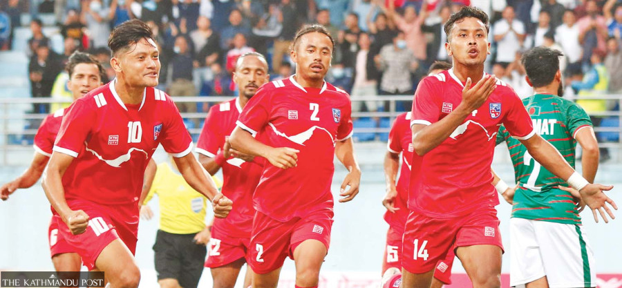 Bista hat-trick gives Nepal 3-1 win over Bangladesh