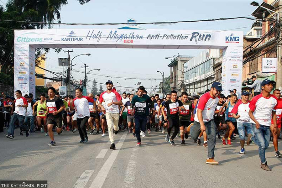 Kantipur half-marathon on June 4