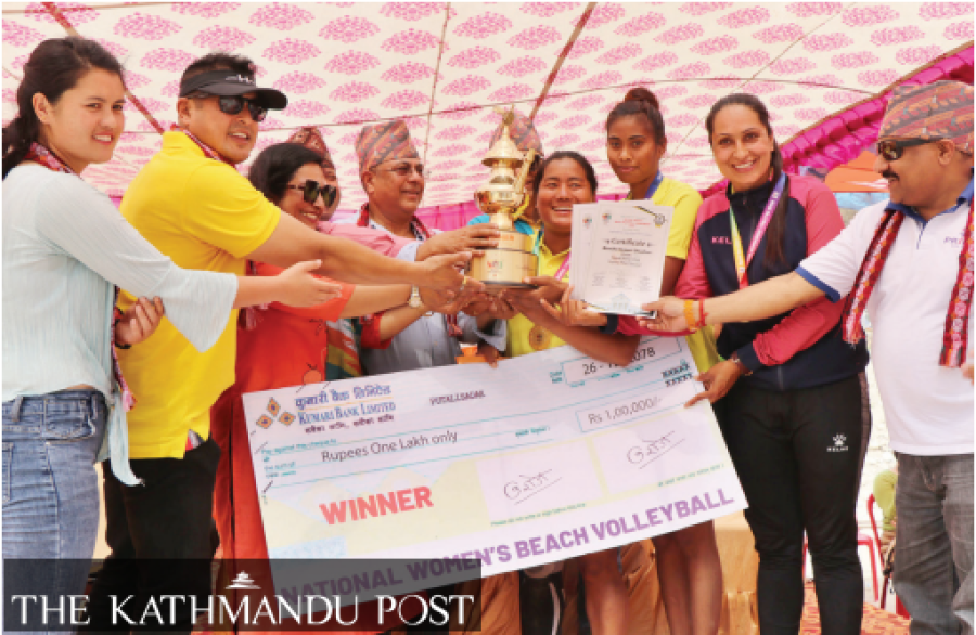Police clinch beach volleyball title