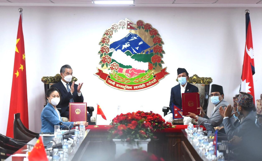 Nepal and China sign nine agreements
