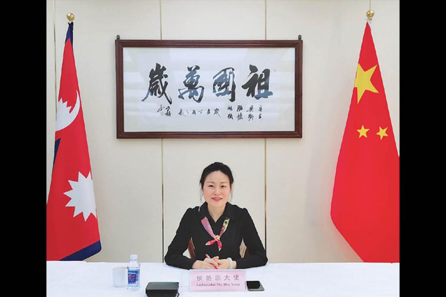 China asserts, with envoy addressing issues—help for Nepal to world order