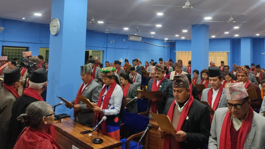 Bagmati Provincial Assembly lawmakers take oath of office and secrecy on Thursday