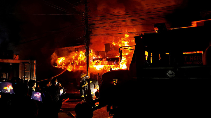 Fire guts three pharmacies, one hotel in Dharan