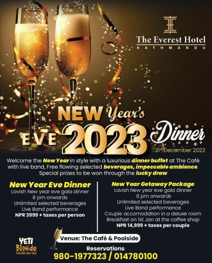 Ringing in the New Year at Hotel Everest
