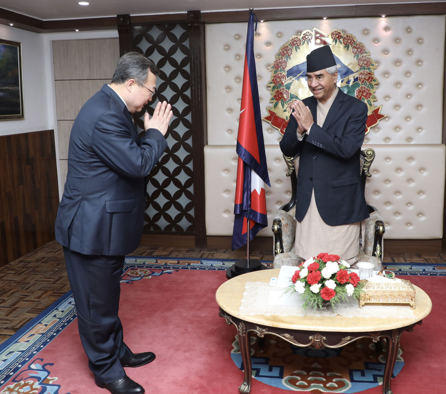Chinese Communist Party leader Liu calls on Deuba