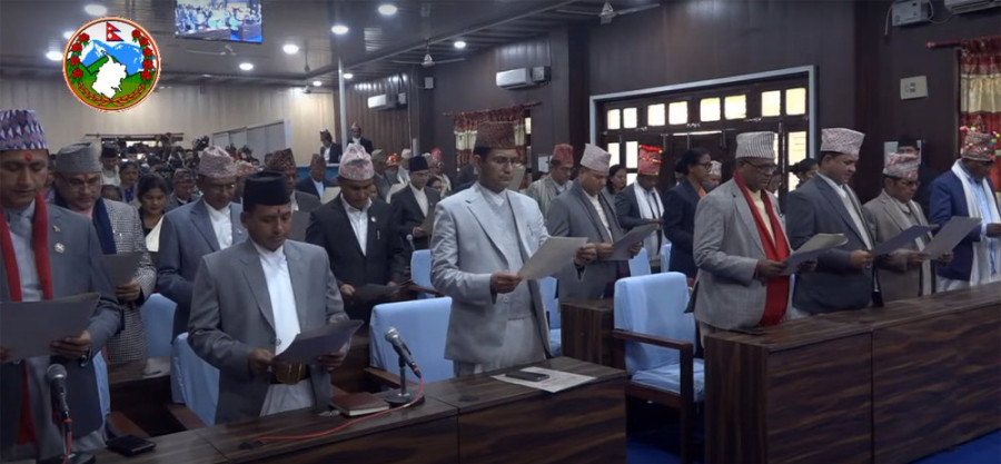 Sudurpaschim Provincial Assembly lawmakers take oath of office and secrecy