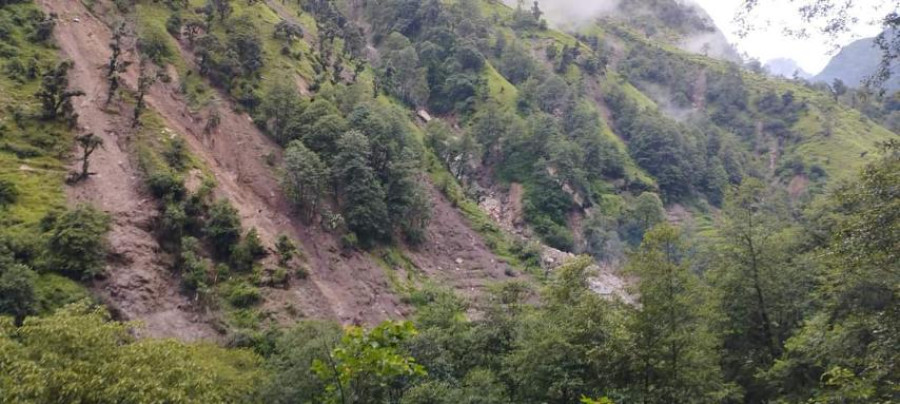 Incessant rainfall since Tuesday triggers landslides in Bajhang