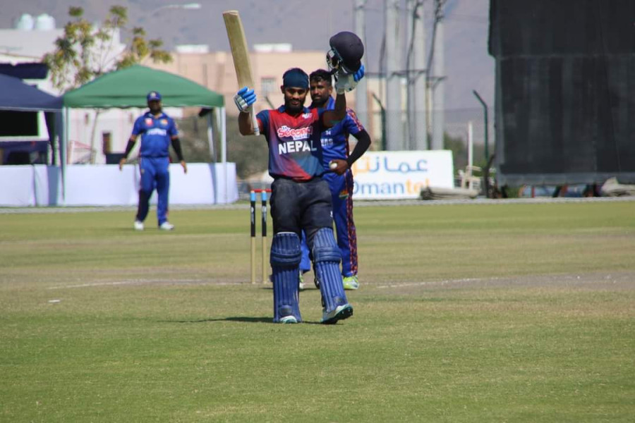 Bhurtel century edges Nepal closer to semi-finals