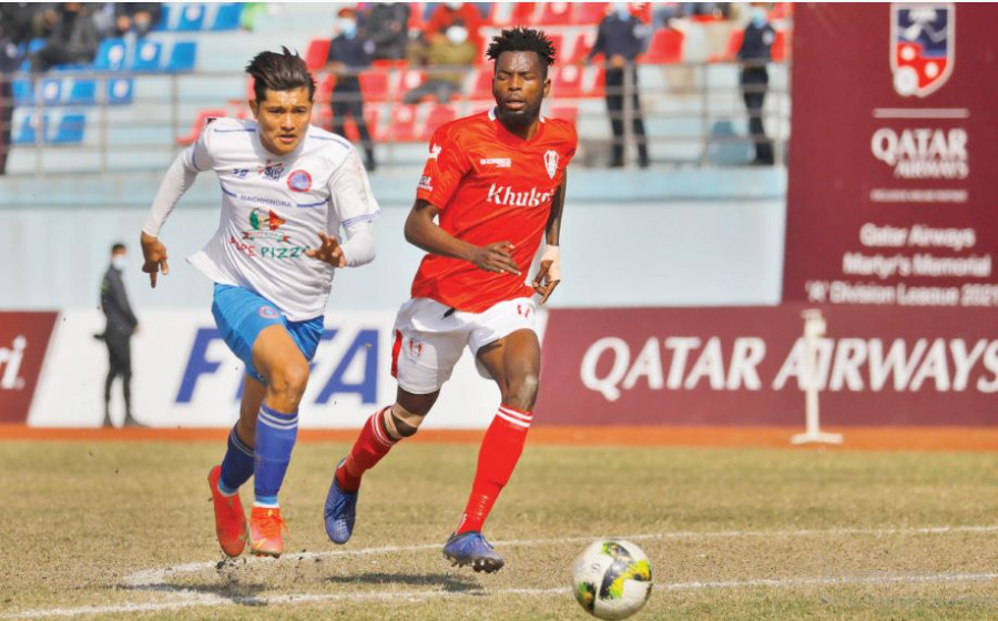 Gharti Magar double gives Machhindra four-point lead in ‘A’ Division League