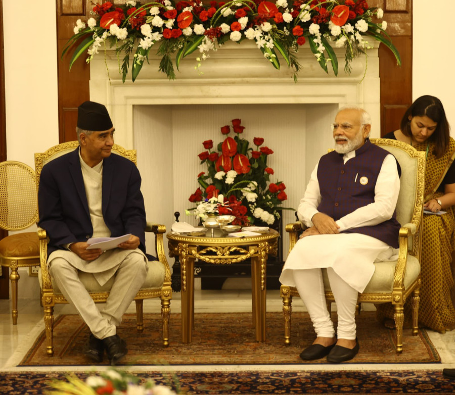 Deuba, Modi hold talks in New Delhi