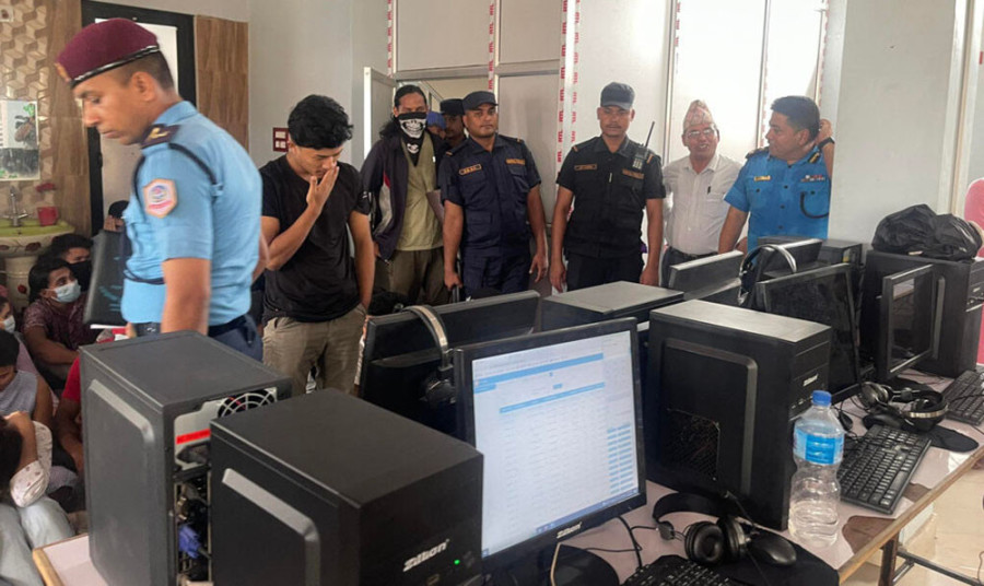Police raid call centre in Tinkune run by Chinese operator with the involvement of two indian citizen