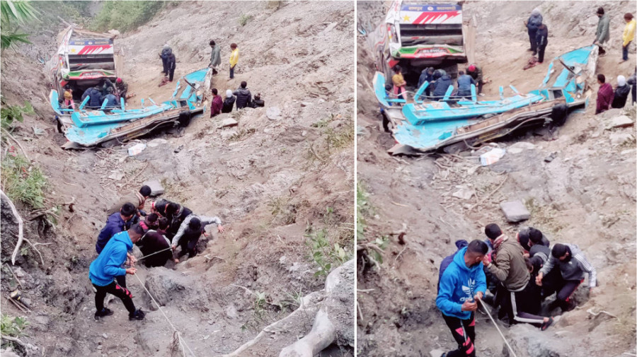 At least 5 dead, 30 injured in bus accident in Nawalparasi East