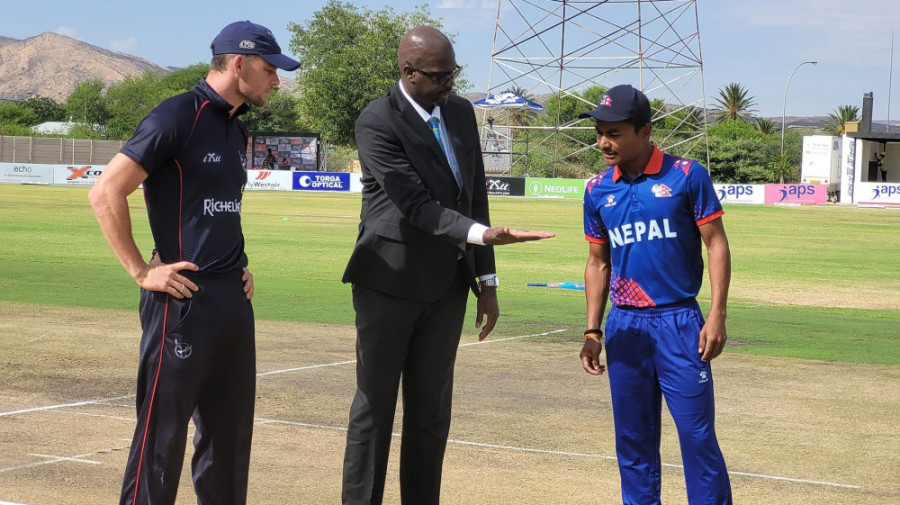 Nepal set 198 runs target against Namibia