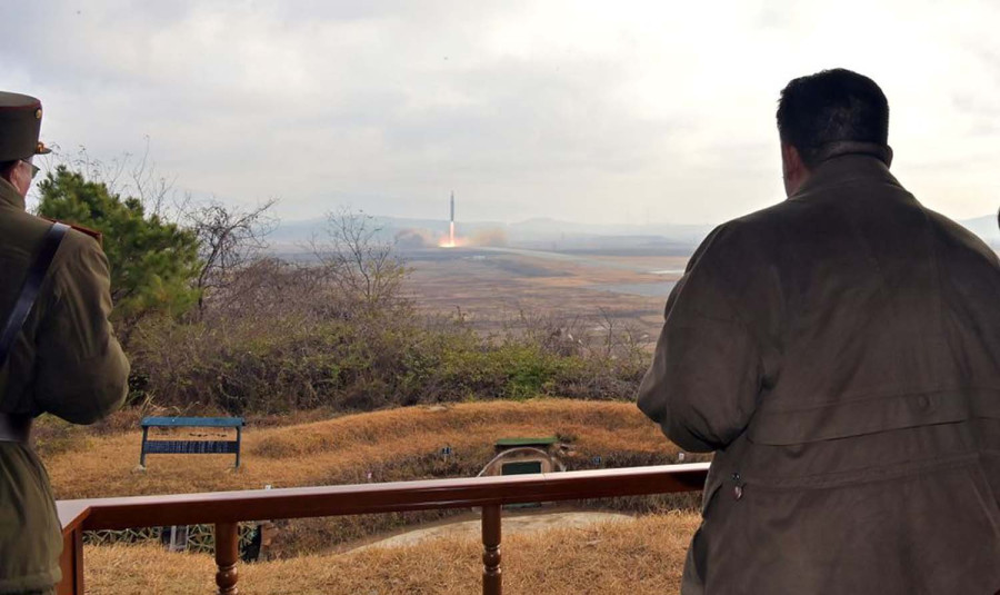 North Korea’s Kim oversees ICBM test, vows more nuclear weapons