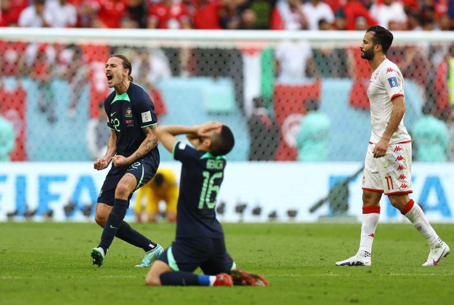 Australia edge Tunisia to end 12-year wait for a win at World Cup