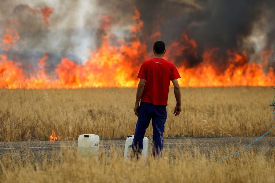 Record temperatures scorch Europe, as wildfires rage across south