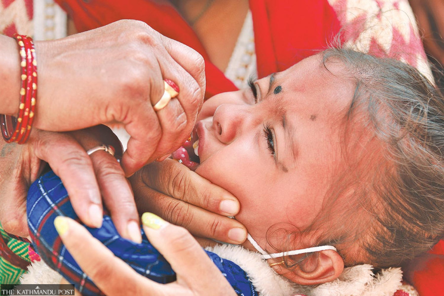 Cholera vaccination drive launched in select Kathmandu localities