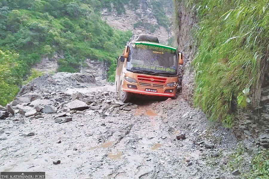 Frequent landslides make Jomsom journey perilous