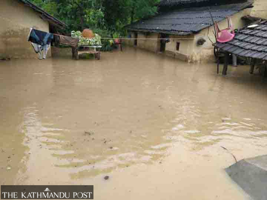 Three missing in Babai floods, scores displaced