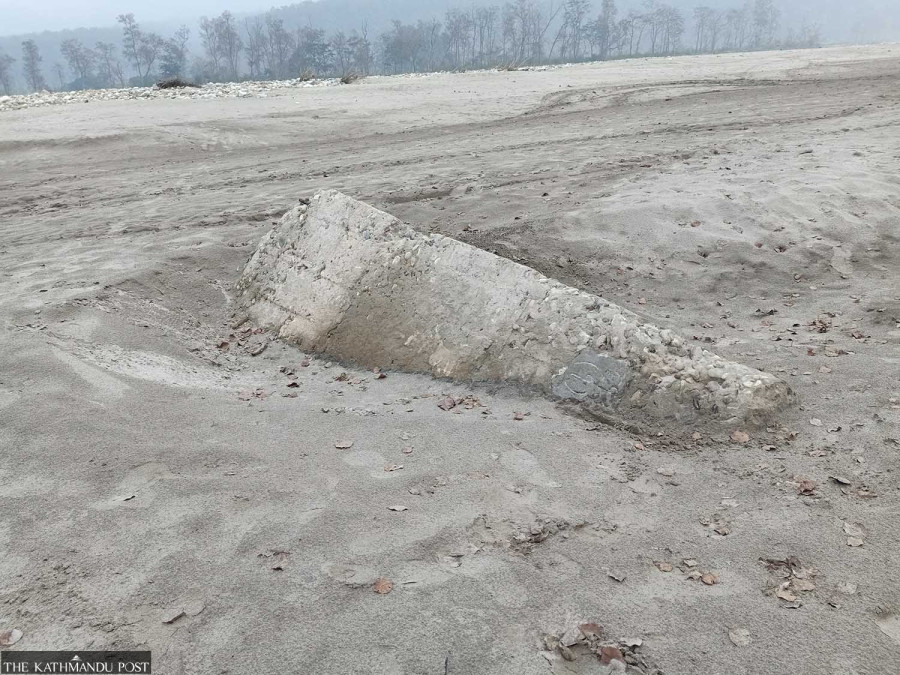 Boundary pillars missing, derelict on Nepal-India border in Kanchanpur