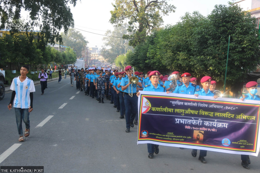 Police in Karnali launch campaign against drugs
