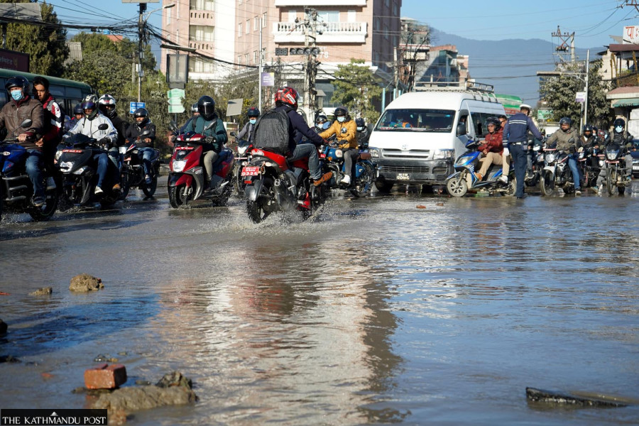 Melamchi project’s pipes are leaking in many places