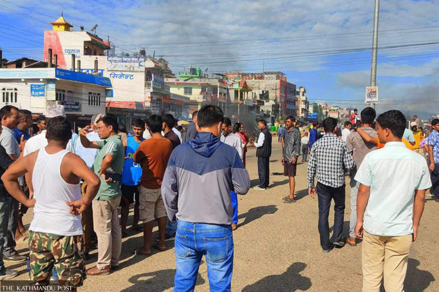 Tension grips Birendranagar after child dies in road accident